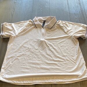 Mondetta White Polo with Gray Accents